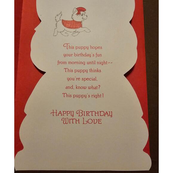 Vintage Hallmark Birthday Card Grandson Textured Stand Up Unused Envelope (gg27) - Picture 3 of 4